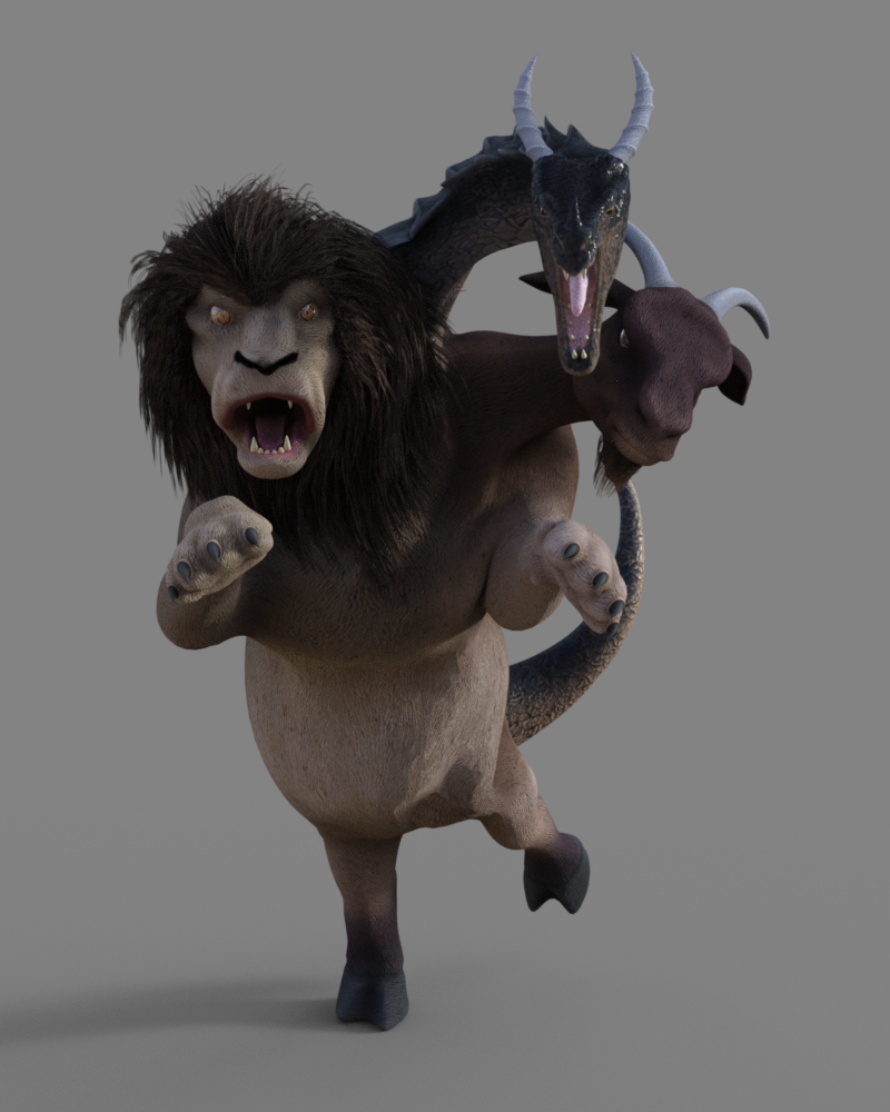 Chimera token art by Emily Smirle